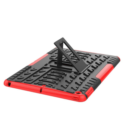 Tire Texture TPU + PC Shockproof Case with Holder, For iPad 10.2 2021 / 2020 / 2019, For Amazon Kindle Fire HD 10 2019