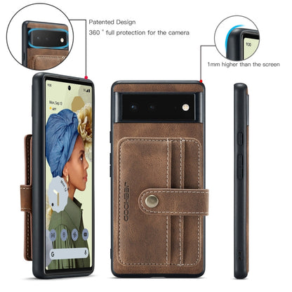 JEEHOOD RFID Blocking Anti-Theft Wallet Phone Case, For Google Pixel 6, For Google Pixel 6 Pro
