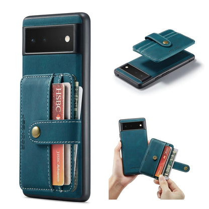 JEEHOOD RFID Blocking Anti-Theft Wallet Phone Case, For Google Pixel 6, For Google Pixel 6 Pro