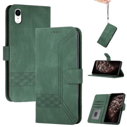 Cubic Skin Feel Flip Leather Phone Case, For iPhone 11 Pro, For iPhone 11 Pro Max, For iPhone X / XS, For iPhone XR