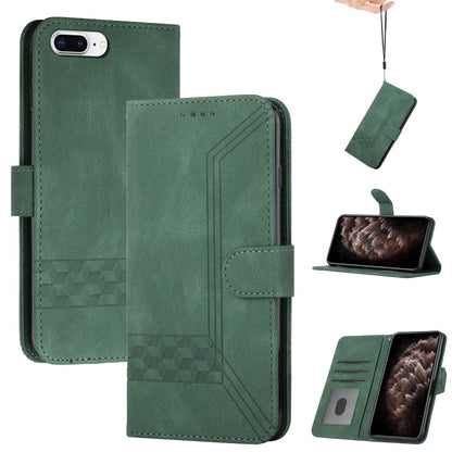Cubic Skin Feel Flip Leather Phone Case, For iPhone XS Max, For iPhone SE 2022 / SE 2020 / 7 / 8, For iPhone 7 Plus / 8 Plus