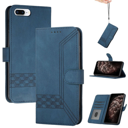Cubic Skin Feel Flip Leather Phone Case, For iPhone XS Max, For iPhone SE 2022 / SE 2020 / 7 / 8, For iPhone 7 Plus / 8 Plus