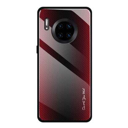 Texture Gradient Glass Protective Case, For Honor 9X, For OnePlus 7, For Huawei Mate 30 Pro, For Huawei P30 Pro