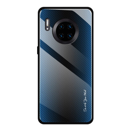 Texture Gradient Glass Protective Case, For Honor 9X, For OnePlus 7, For Huawei Mate 30 Pro, For Huawei P30 Pro