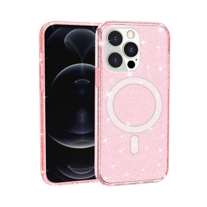 Terminator Style Glitter Powder MagSafe Magnetic Phone Case, For iPhone 13 Pro Max, For iPhone 13 Pro, For iPhone 13, For iPhone 13 mini
