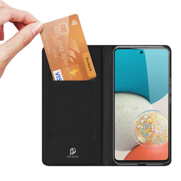 DUX DUCIS Skin Pro Series Shockproof Horizontal Flip Leather Phone Case, For Samsung Galaxy A53 5G