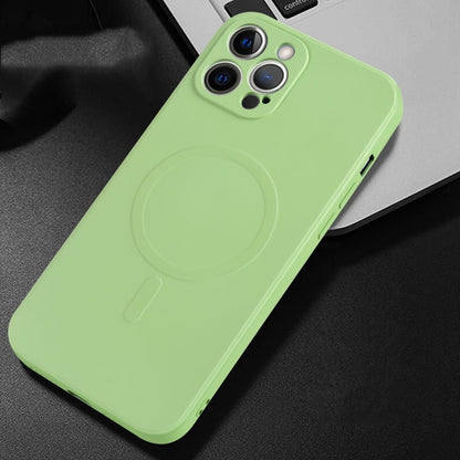 Liquid Silicone Full Coverage Magsafe Phone Case, For iPhone 12 Pro Max, For iPhone 11, For iPhone 11 Pro