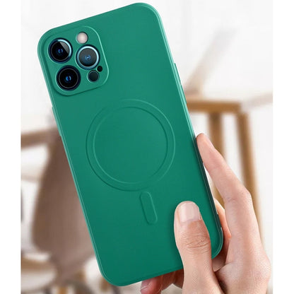 Liquid Silicone Full Coverage Magsafe Phone Case, For iPhone 12 Pro Max, For iPhone 11, For iPhone 11 Pro