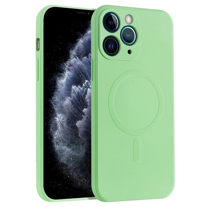 Liquid Silicone Full Coverage Magsafe Phone Case, For iPhone 12 Pro Max, For iPhone 11, For iPhone 11 Pro