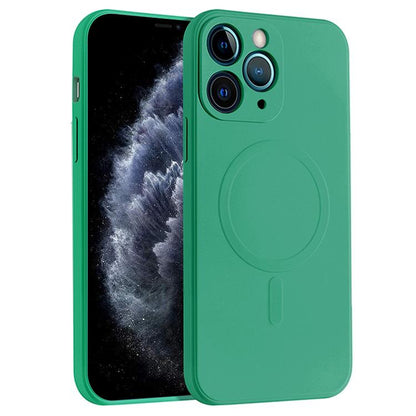 Liquid Silicone Full Coverage Magsafe Phone Case, For iPhone 12 Pro Max, For iPhone 11, For iPhone 11 Pro