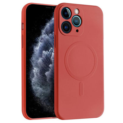 Liquid Silicone Full Coverage Magsafe Phone Case, For iPhone 12 Pro Max, For iPhone 11, For iPhone 11 Pro
