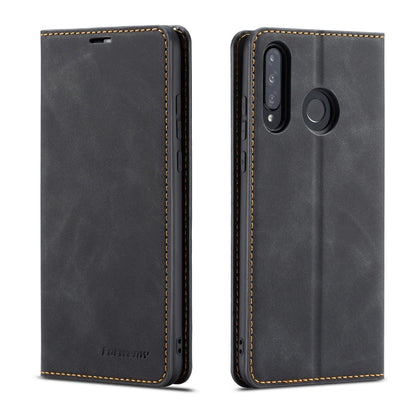 Forwenw Dream Series Oil Edge Strong Magnetism Horizontal Flip Leather Case with Holder & Card Slots & Wallet & Photo Frame, For Huawei P30, For Huawei P30 Lite, For Huawei P30 Pro, For Galaxy A10 / M10, For Galaxy A20, For Galaxy A30