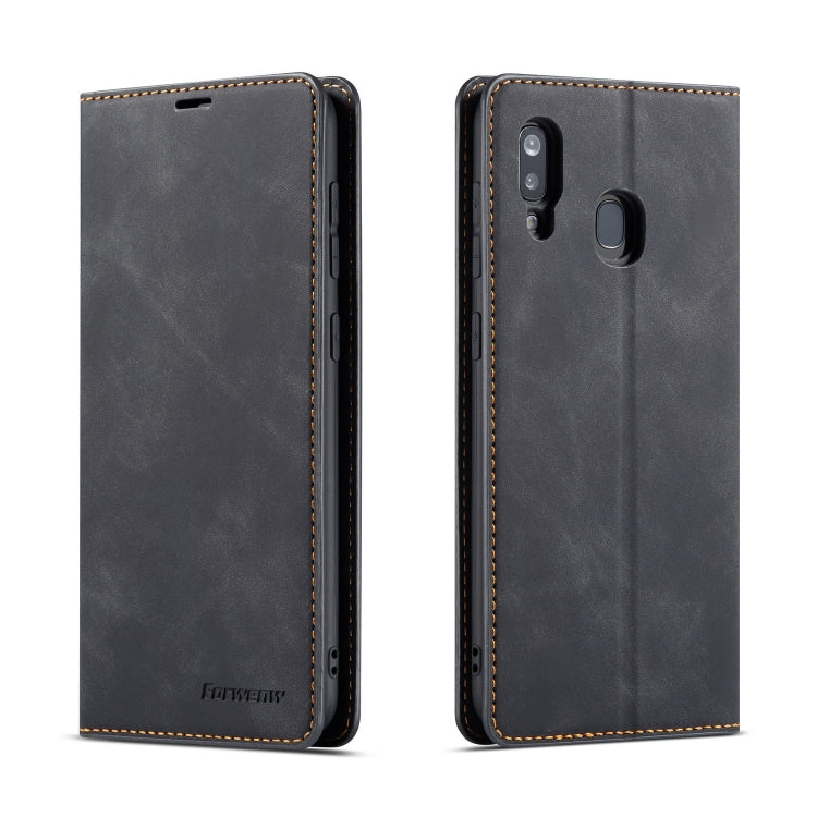 Forwenw Dream Series Oil Edge Strong Magnetism Horizontal Flip Leather Case with Holder & Card Slots & Wallet & Photo Frame, For Galaxy A40, For Galaxy A60, For Galaxy A20e, For Galaxy A50, For Galaxy A70, For Galaxy A80 / A90