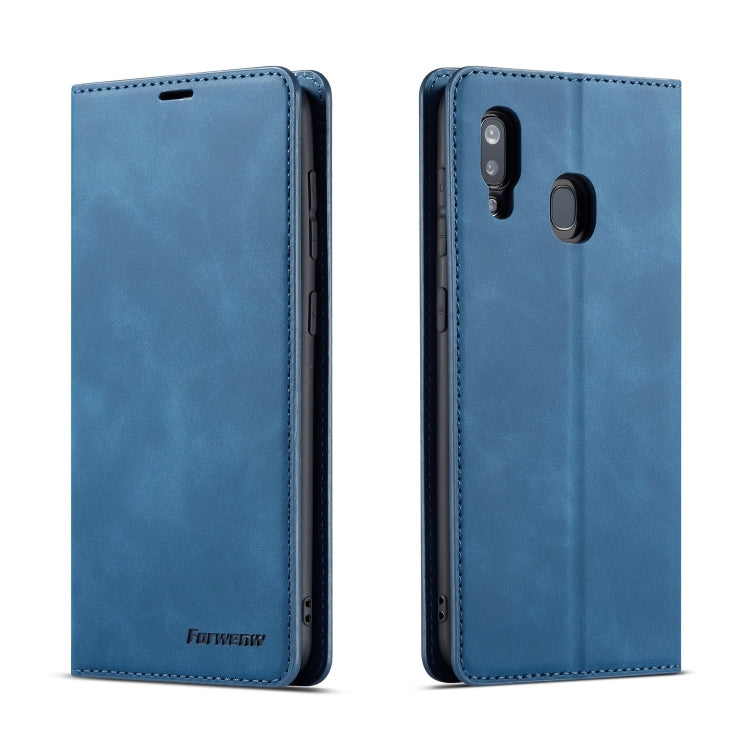 Forwenw Dream Series Oil Edge Strong Magnetism Horizontal Flip Leather Case with Holder & Card Slots & Wallet & Photo Frame, For Galaxy A40, For Galaxy A60, For Galaxy A20e, For Galaxy A50, For Galaxy A70, For Galaxy A80 / A90