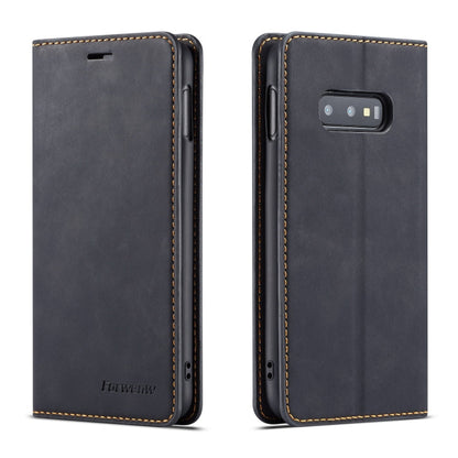 Forwenw Dream Series Oil Edge Strong Magnetism Horizontal Flip Leather Case with Holder & Card Slots & Wallet & Photo Frame, For Galaxy S9+, For Galaxy S10, For Galaxy S10+, For Galaxy S10e, For iPhone 6s / 6, For iPhone 6s Plus / 6 Plus