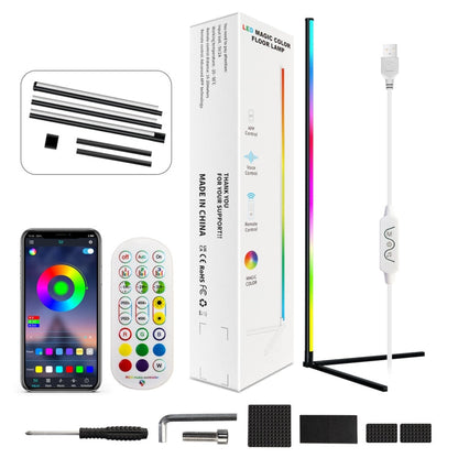 LED Symphony RGB Atmosphere Floor Light with Remote Control, 1.2m, 1.6m