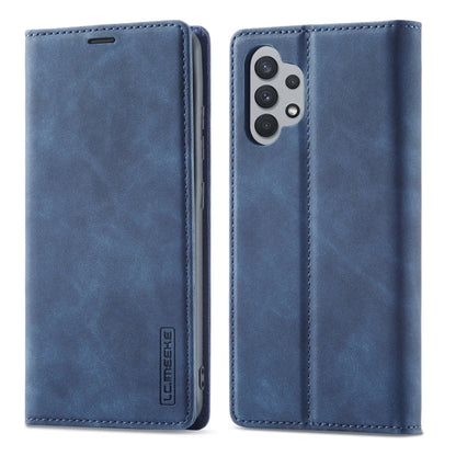 LC.IMEEKE Strong Magnetism Matte TPU + PU Leather Case, For Samsung Galaxy A32 4G