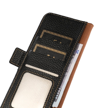 KHAZNEH Side-Magnetic Litchi Genuine Leather RFID Phone Case, For Samsung Galaxy A02s EU Version, For Samsung Galaxy A02s Global Version, For Samsung Galaxy A03s 166mm Version, For Samsung Galaxy A12 5G, For Samsung Galaxy A22 4G                       ...