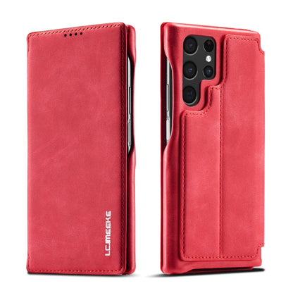LC.IMEEKE Hon Ancient Series Horizontal Flip Leather Phone Case, For Samsung Galaxy S22 5G, For Samsung Galaxy S22+ 5G, For Samsung Galaxy S22 Ultra 5G