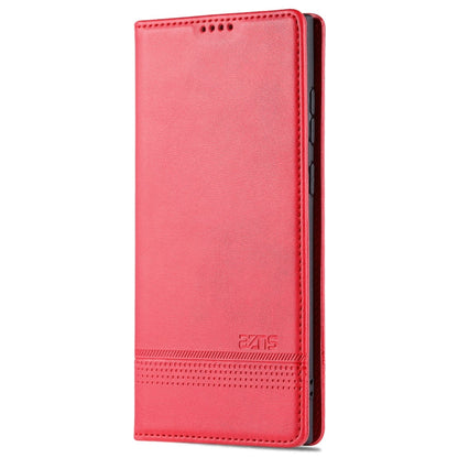 AZNS Magnetic Calf Texture Horizontal Flip Leather Phone Case, For Samsung Galaxy S22 Ultra 5G