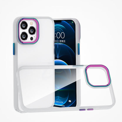 Colorful Metal Lens Ring Phone Case, For iPhone 13 Pro Max, For iPhone 12 mini, For iPhone 12 / 12 Pro