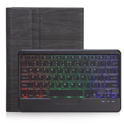SFGOS Tri-color Backlit Tree Texture Bluetooth Keyboard Leather Case, SFGOS Black + Black, SFGOS Black + White
