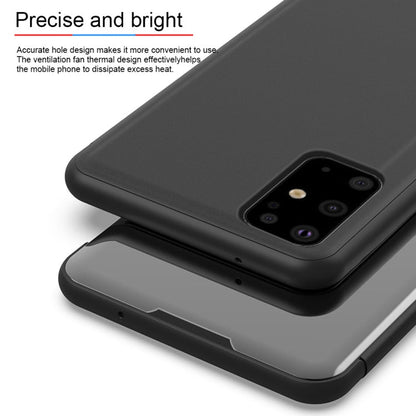 Plated Mirror Horizontal Flip Leather Case with Holder, For Galaxy S20+, For Galaxy S20 Ultra, For Galaxy S20