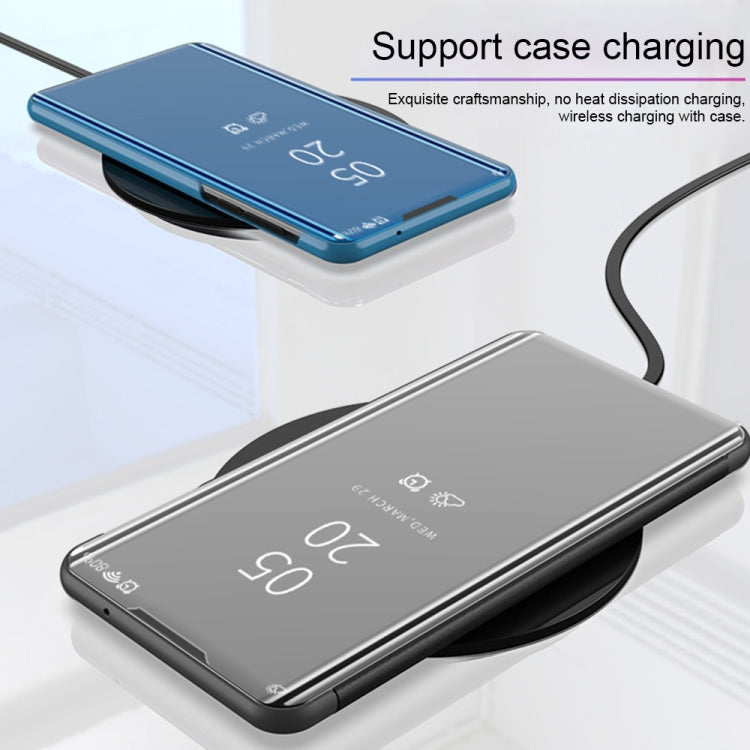 Plated Mirror Horizontal Flip Leather Case with Holder, For Galaxy S20+, For Galaxy S20 Ultra, For Galaxy S20