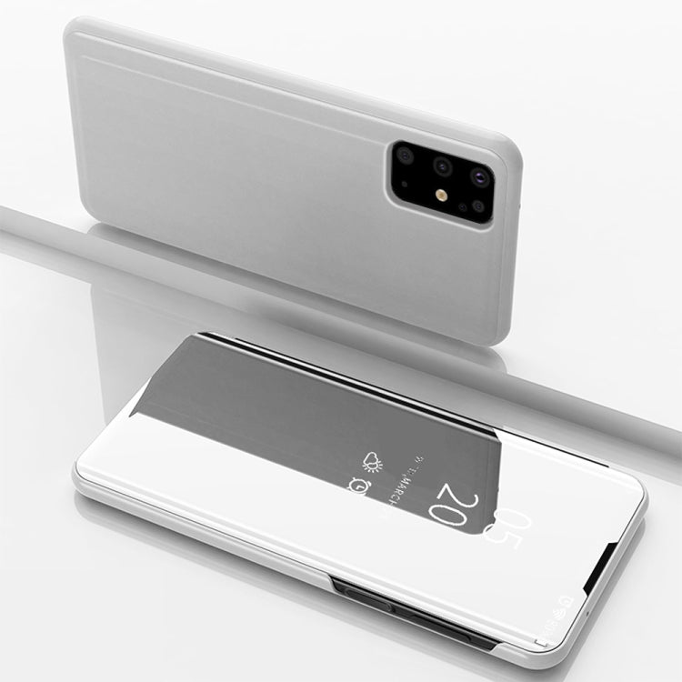Plated Mirror Horizontal Flip Leather Case with Holder, For Galaxy S20+, For Galaxy S20 Ultra, For Galaxy S20