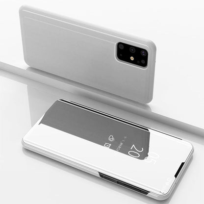 Plated Mirror Horizontal Flip Leather Case with Holder, For Galaxy S20+, For Galaxy S20 Ultra, For Galaxy S20