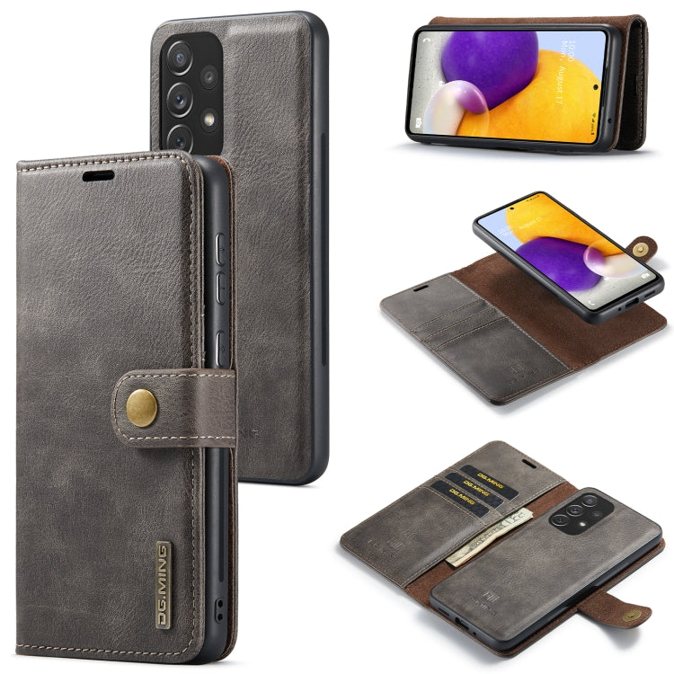 DG.MING Crazy Horse Texture Detachable Magnetic Leather Phone Case, For Samsung Galaxy A13 4G, For Samsung Galaxy A33 5G, For Samsung Galaxy A53 5G, For Samsung Galaxy A73 5G