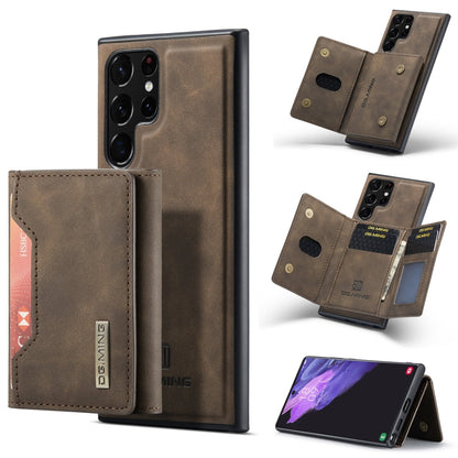 DG.MING M2 Series 3-Fold Multi Card Bag + Magnetic Back Cover Phone Case, For Samsung Galaxy S22 5G, For Samsung Galaxy S22+ 5G, For Samsung Galaxy S22 Ultra 5G