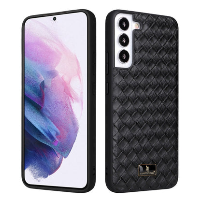 Fierre Shann Leather Texture Phone Back Cover Case, For Samsung Galaxy S22 5G, For Samsung Galaxy S22+ 5G, For Samsung Galaxy S22 Ultra 5G