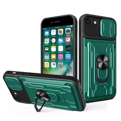 Sliding Camshield Card Phone Case, For iPhone 7 / 8 / SE 2022 / SE 2020, For iPhone 7 Plus / 8 Plus