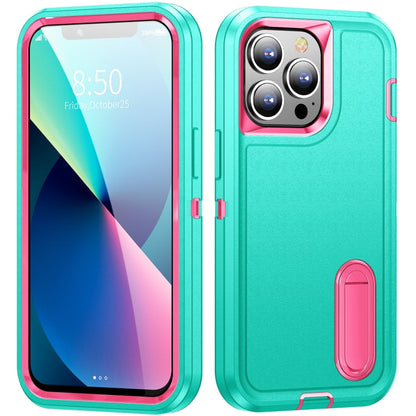 3 in 1 Rugged Holder Phone Case, For iPhone 13 Pro Max, For iPhone 12 / 12 Pro