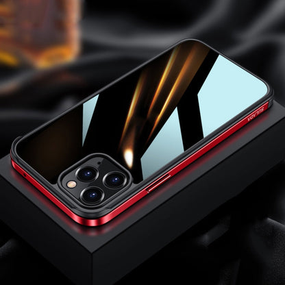SULADA Metal Frame + Nano Glass + TPU Phone Case, For iPhone 13 Pro Max