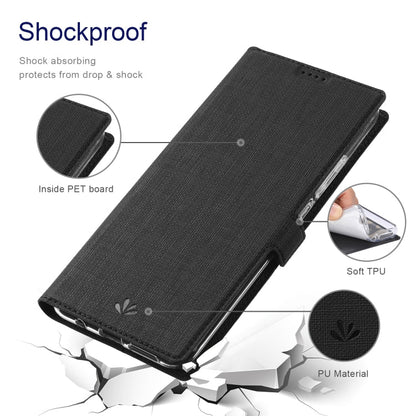 ViLi K Series Magnetic Buckle Leather Phone Case, For Samsung Galaxy S22 Ultra 5G