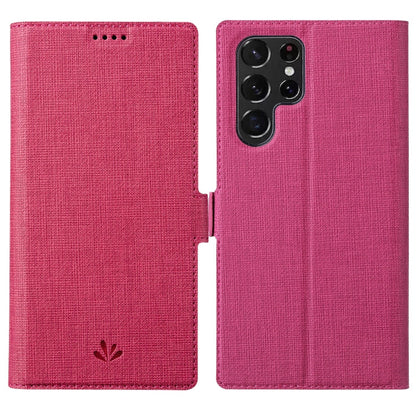 ViLi K Series Magnetic Buckle Leather Phone Case, For Samsung Galaxy S22 Ultra 5G