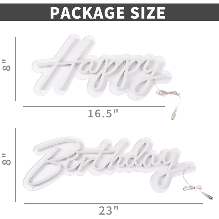 Happy Birthday Party LED Decorative Neon Lamp