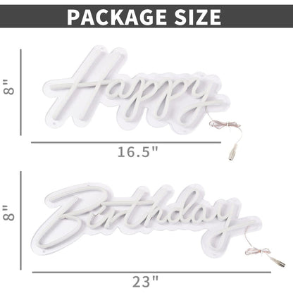Happy Birthday Party LED Decorative Neon Lamp