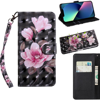 3D Painting Pattern Coloured Drawing Leather Phone Case, For iPhone 13, For iPhone 13 mini