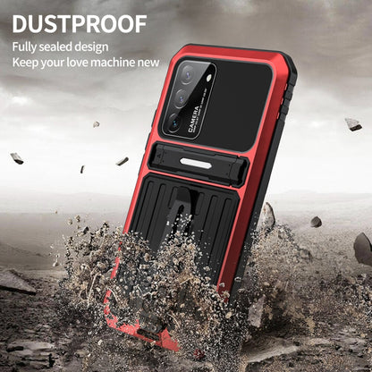 Triple-proof Armor Phone Case with Holder, For Samsung Galaxy S22 5G, For Samsung Galaxy S22+ 5G