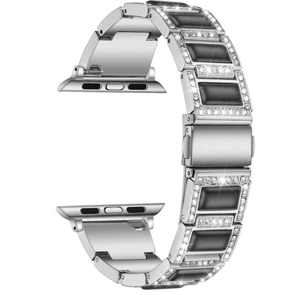 22mm Metal Opal Watchband For Apple Watch Series, 7 41mm / 6&SE&5&4 40mm / 3&2&1 38mm, 7 45mm / 6&SE&5&4 44mm / 3&2&1 42mm