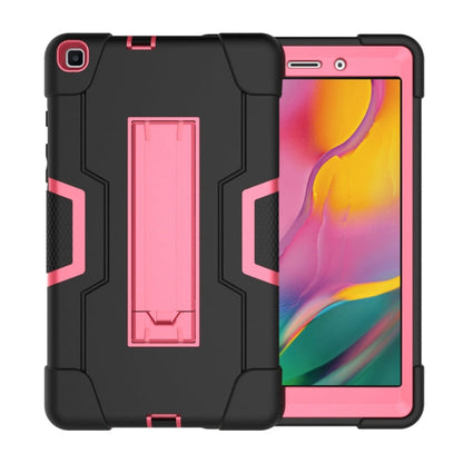 Contrast Color Silicone + PC Combination Case with Holder, For Galaxy Tab A 8.0 (2018) T387, For Galaxy Tab A 8.0 (2019) T290
