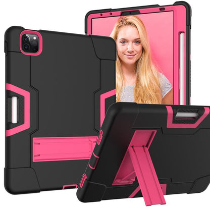 Contrast Color Silicone + PC Combination Case with Holder, For iPad Pro 11, For iPad 5