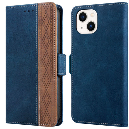 Stitching Magnetic RFID Leather Case, For iPhone 13 mini, For iPhone 13, For iPhone 13 Pro, For iPhone 13 Pro Max, For iPhone 12 mini, For iPhone 12 / 12 Pro