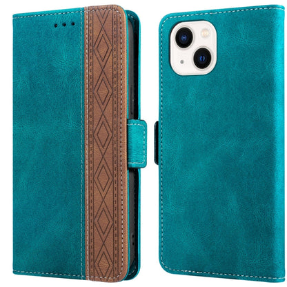 Stitching Magnetic RFID Leather Case, For iPhone 13 mini, For iPhone 13, For iPhone 13 Pro, For iPhone 13 Pro Max, For iPhone 12 mini, For iPhone 12 / 12 Pro