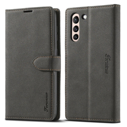 Forwenw F1 Series Matte Strong Magnetism Leather Phone Case, For Samsung Galaxy S22 Ultra 5G, For Samsung Galaxy S22 5G, For Samsung Galaxy S22+ 5G