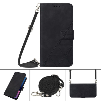 Crossbody 3D Embossed Flip Leather Phone Case, For iPhone 12 mini, For iPhone 12, For iPhone 12 Pro, For iPhone 12 Pro Max