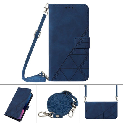 Crossbody 3D Embossed Flip Leather Phone Case, For iPhone 11, For iPhone 11 Pro, For iPhone 11 Pro Max, For iPhone X / XS